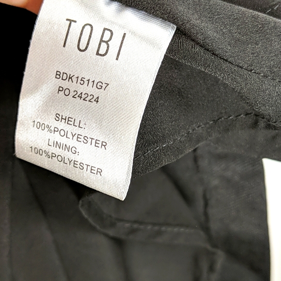 TOBI Date Night Pleated black dress - Picture 12 of 12